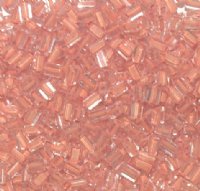 50g 5x4x2mm Light Orange Lined Crystal Tile Beads